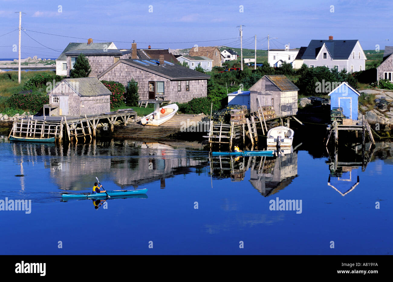 Kanada, Nova Scotia, Leuchttürme Road, kleinen Hafen von Prospect Stockfoto