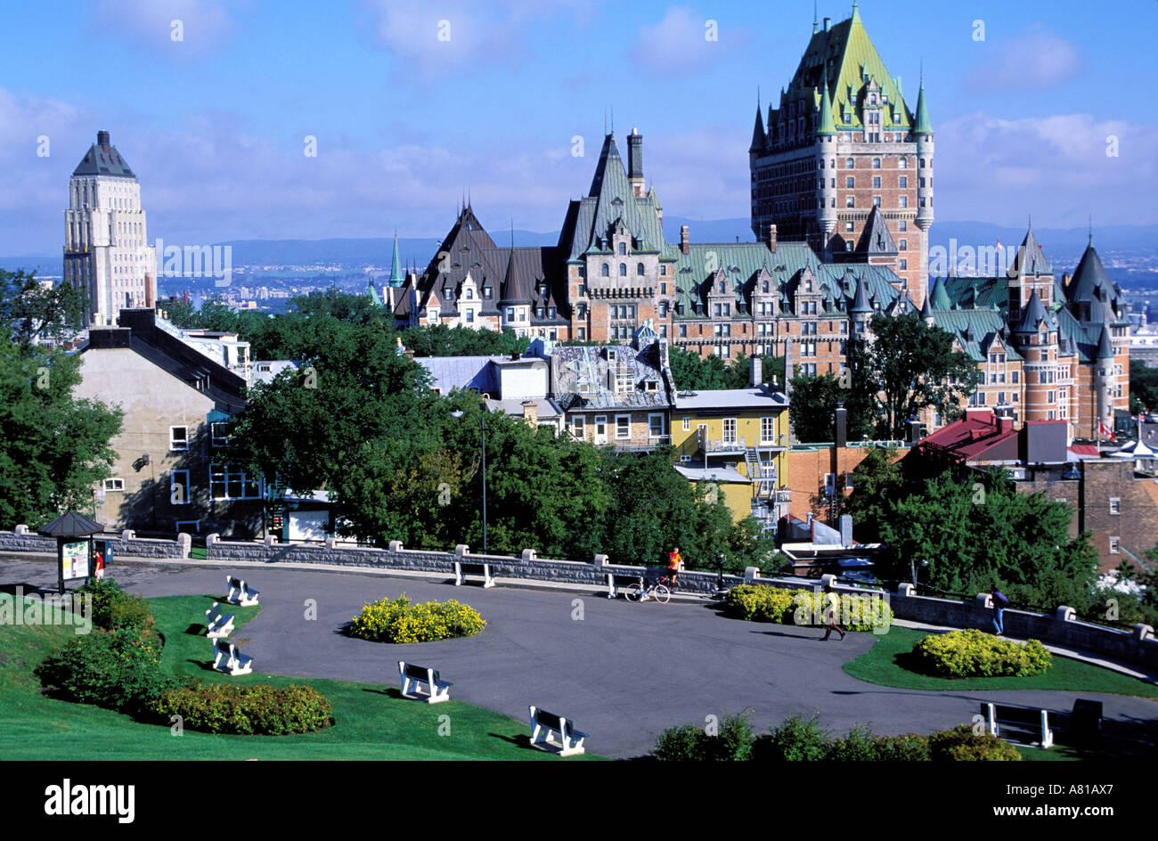 Kanada, Provinz Quebec, alte Stadt von Quebec von Abraham-Ebene Stockfoto