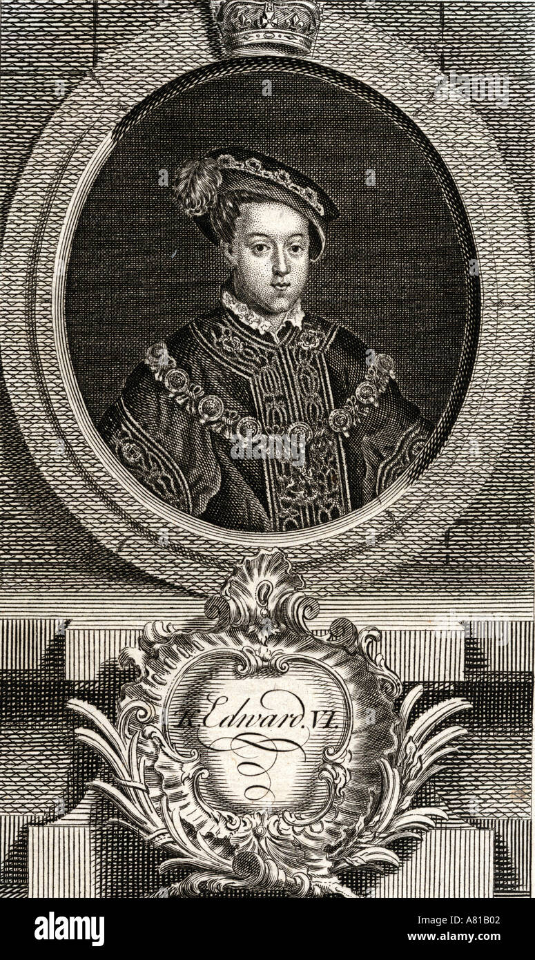 Eduard VI., 1537-1553. König von England und Irland. Stockfoto