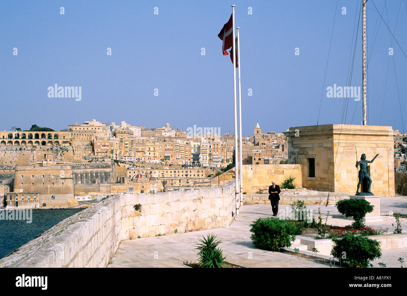 Malta, Fort St. Angelo, ausschließliche Verwendung von der Souveräne Malteserorden Stockfoto