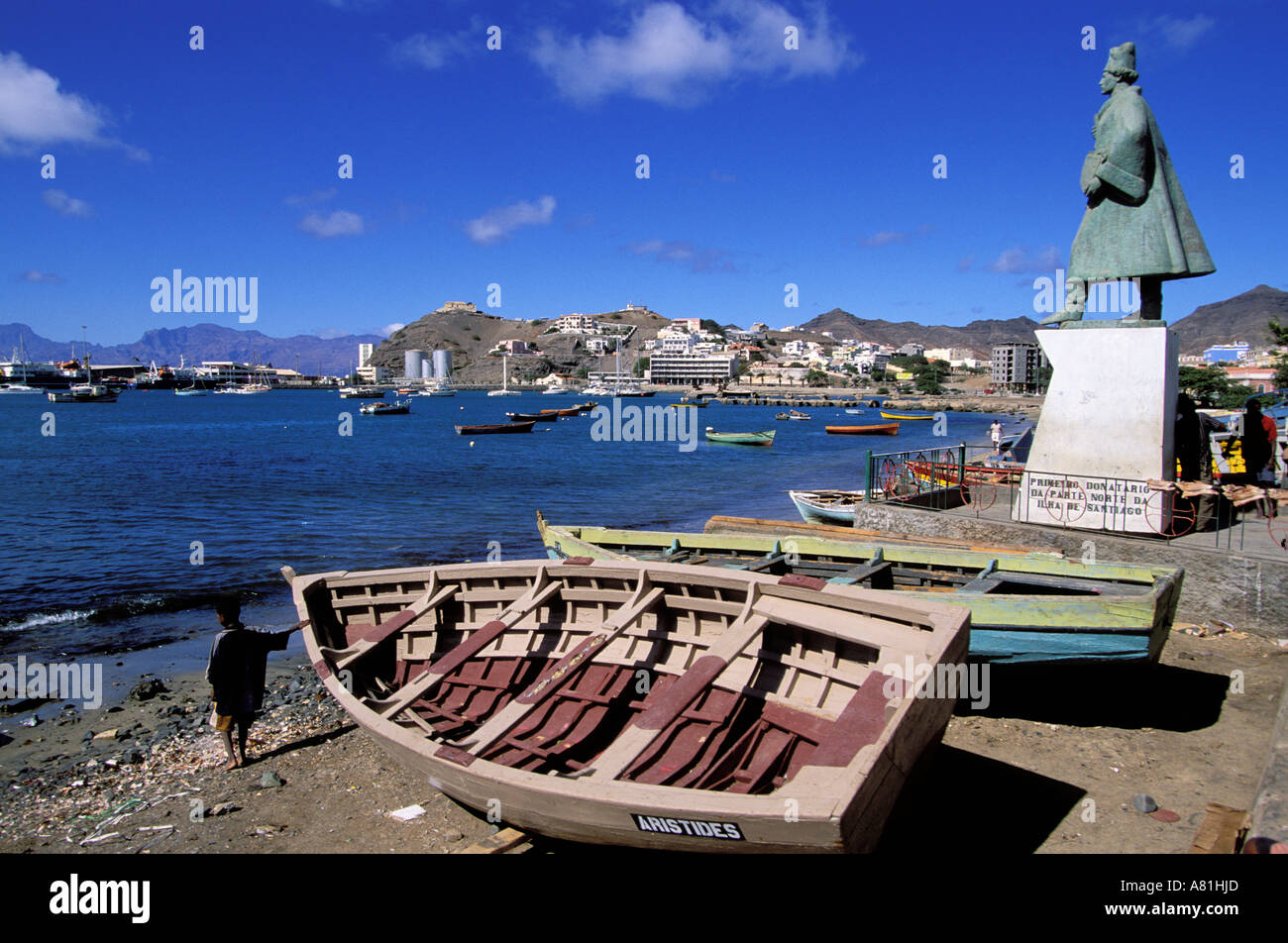 Kapverdische Inseln, Sao Vicente, Mindelo, Strand bei Amilcar Cabral avenue Stockfoto