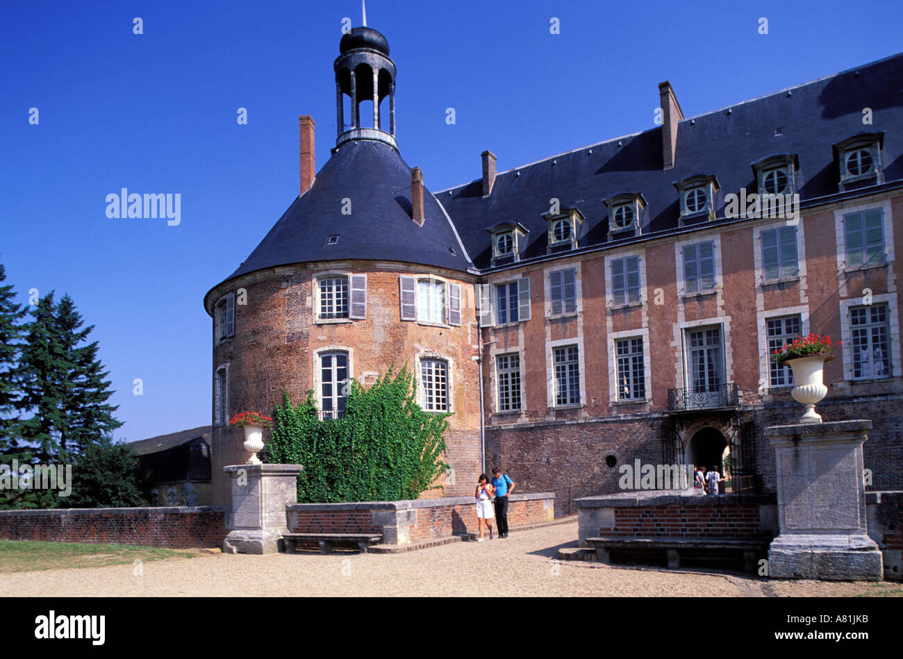 Yonne, Frankreich Saint-Fargeau Schloss im Burgund Stockfoto