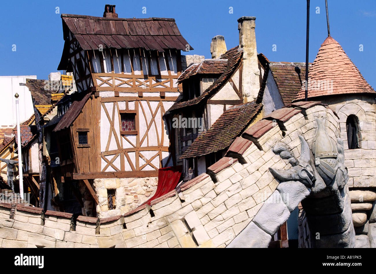 Frankreich, Oise, Asterix park Stockfoto