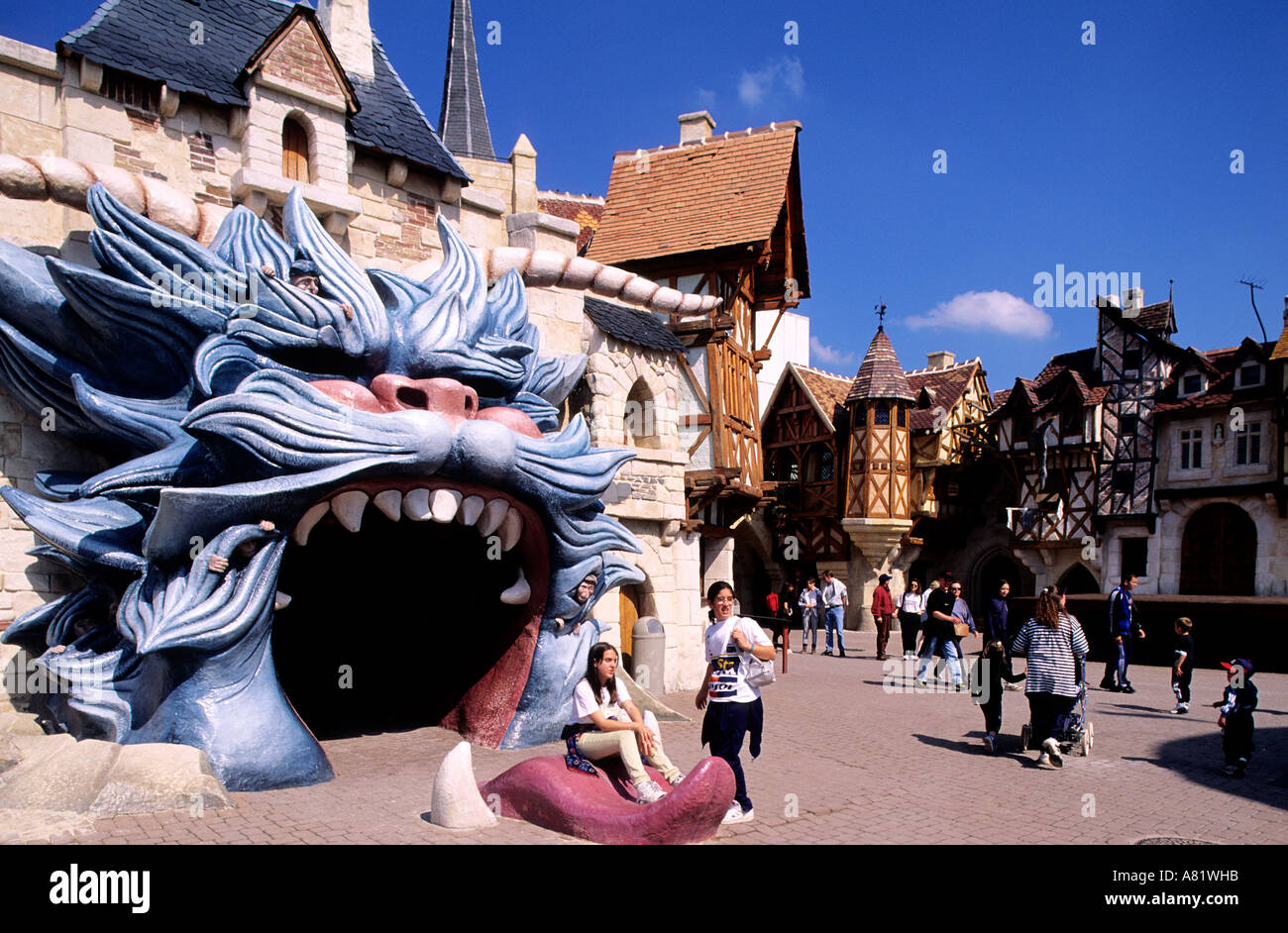 Frankreich, Oise, Asterix Park Stockfoto
