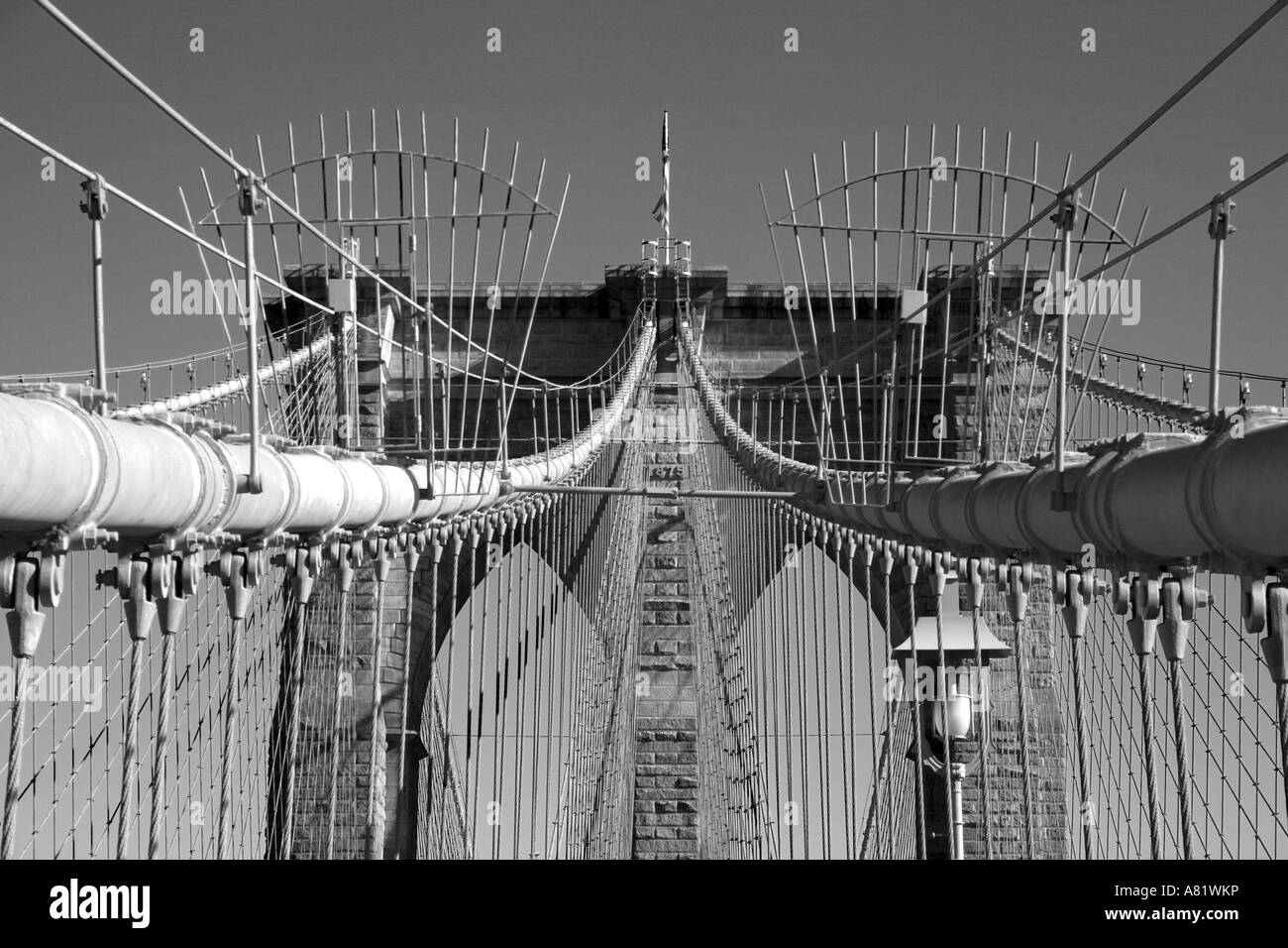 Brooklyn Brücke in New York City Stockfoto