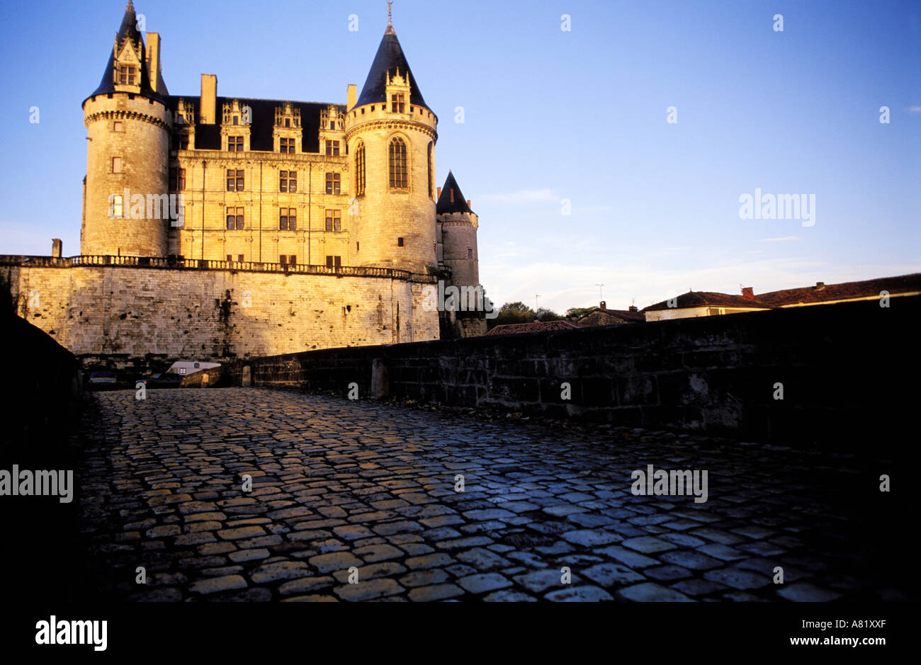 Frankreich, Charente, La Rochefoucauld Burg Stockfoto
