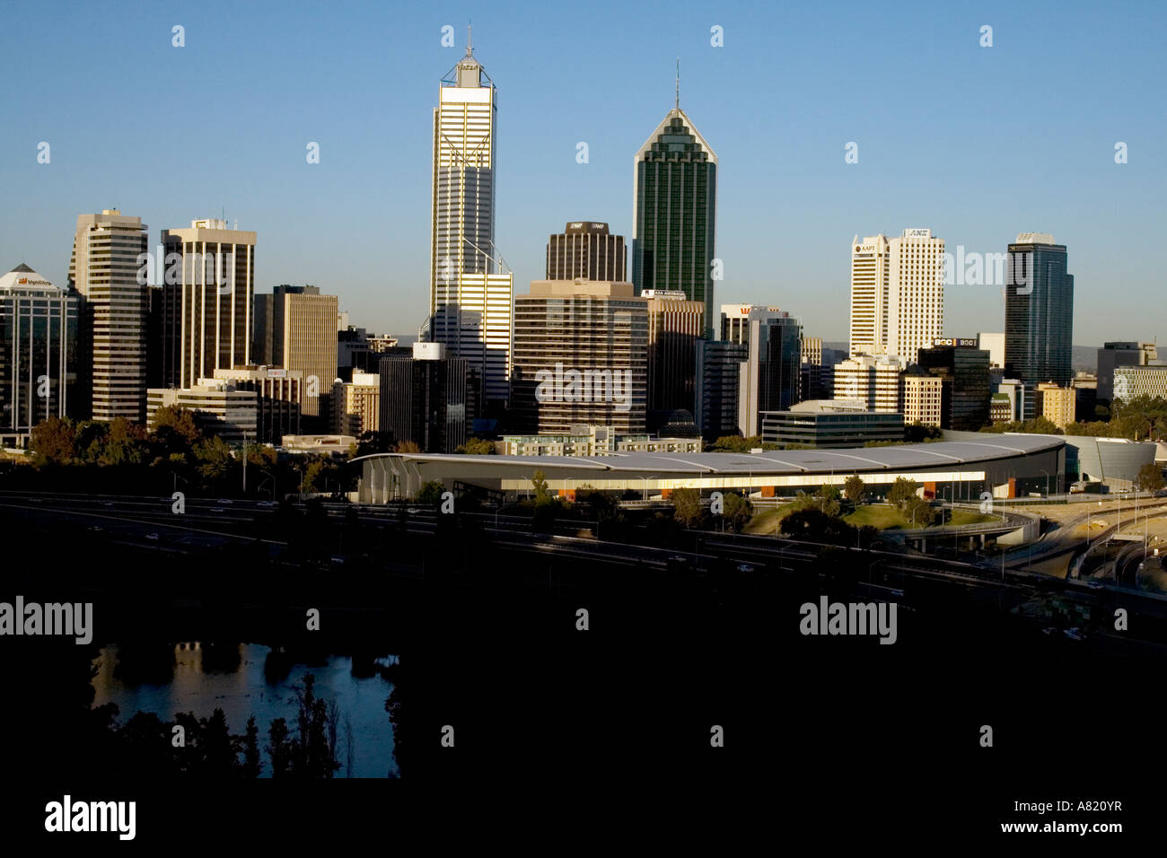 City Skyline Perth Stockfoto