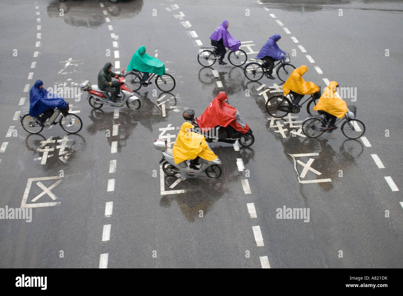 Radfahrer Shanghai China Stockfoto