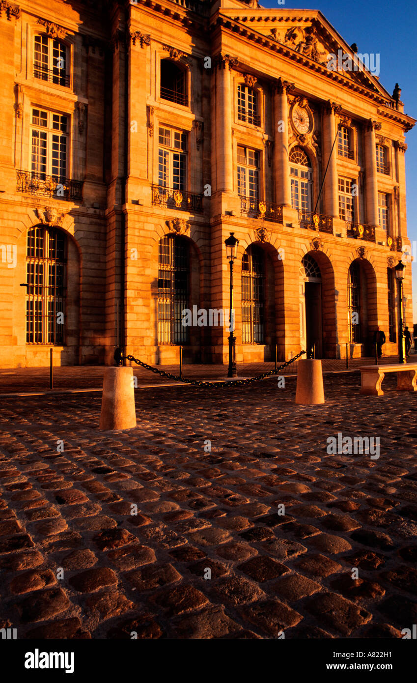 Frankreich, Gironde, Bordeaux, Place De La Bourse als Weltkulturerbe der UNESCO klassifiziert. Stockfoto