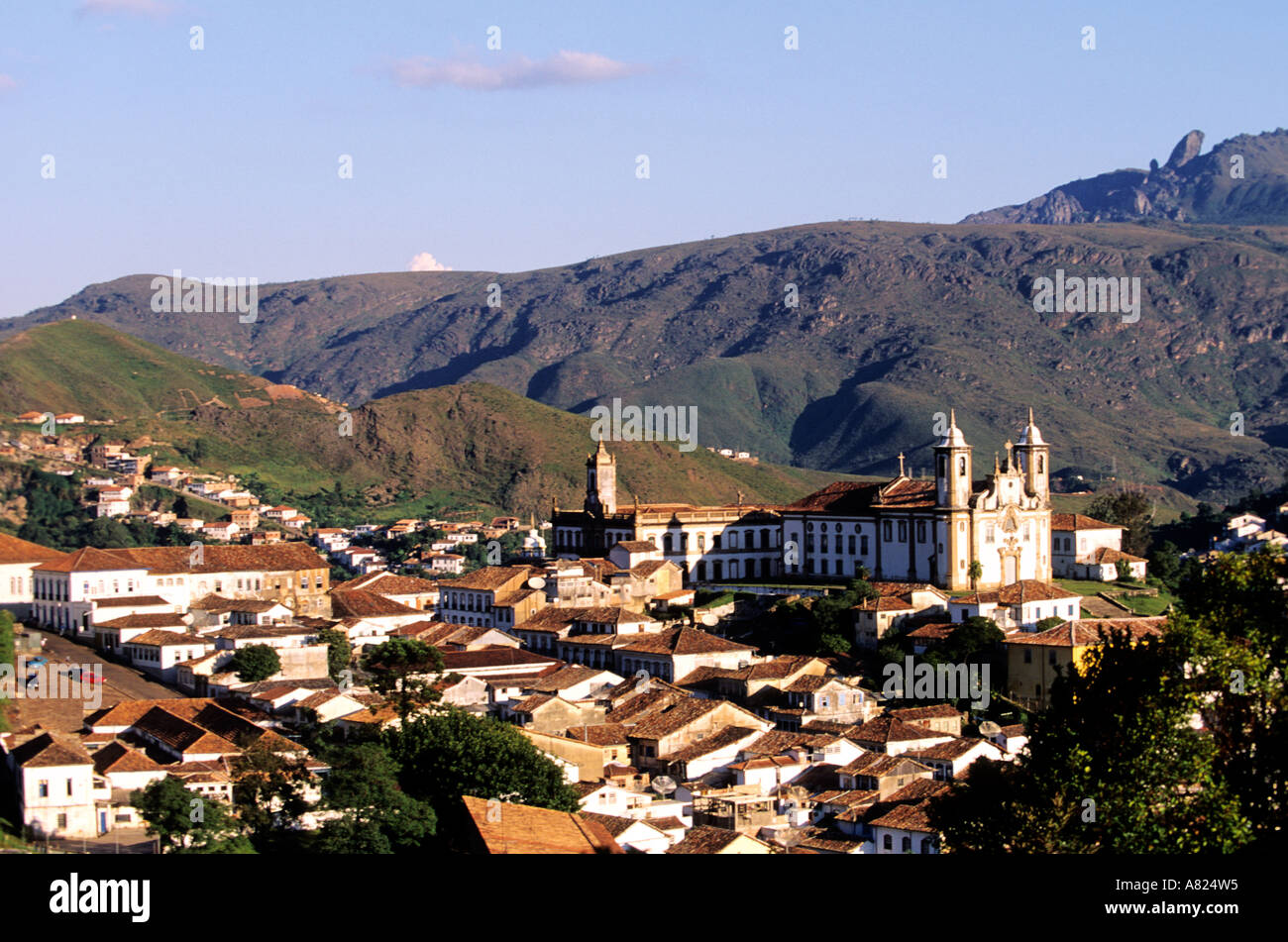 Minas Gerais, Brasilien Ouro Preto Dorf Stockfoto