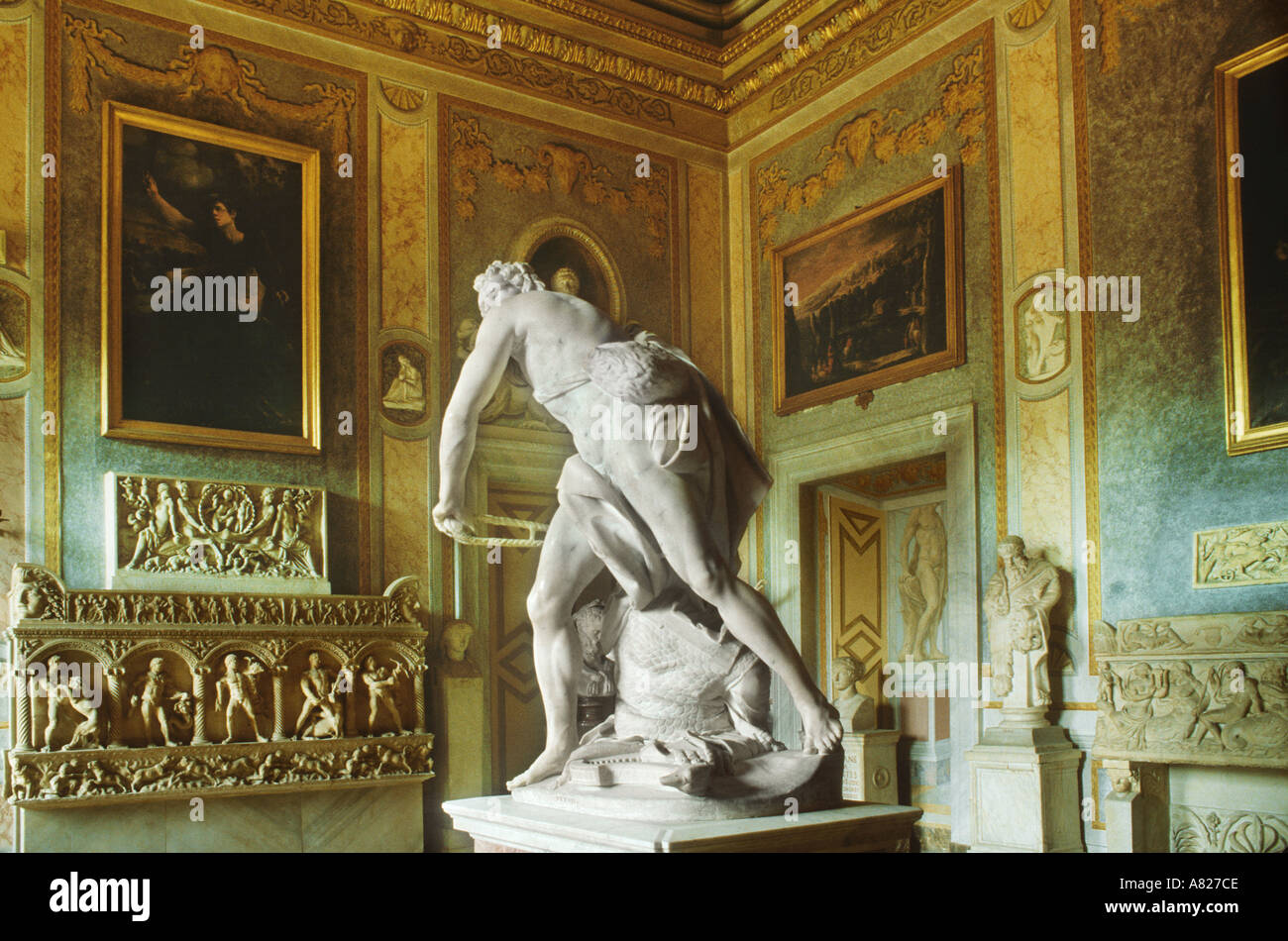 David von Bernini Villa Borguese Rom Stockfoto