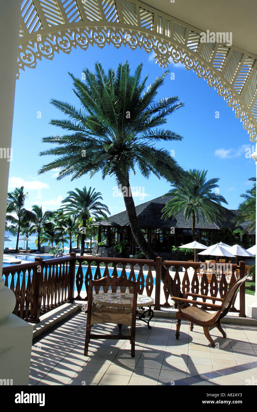 Mauritius, Flacq Bezirk Beach Residence Hotel, Luxus-Hotel an der Ostküste Stockfoto