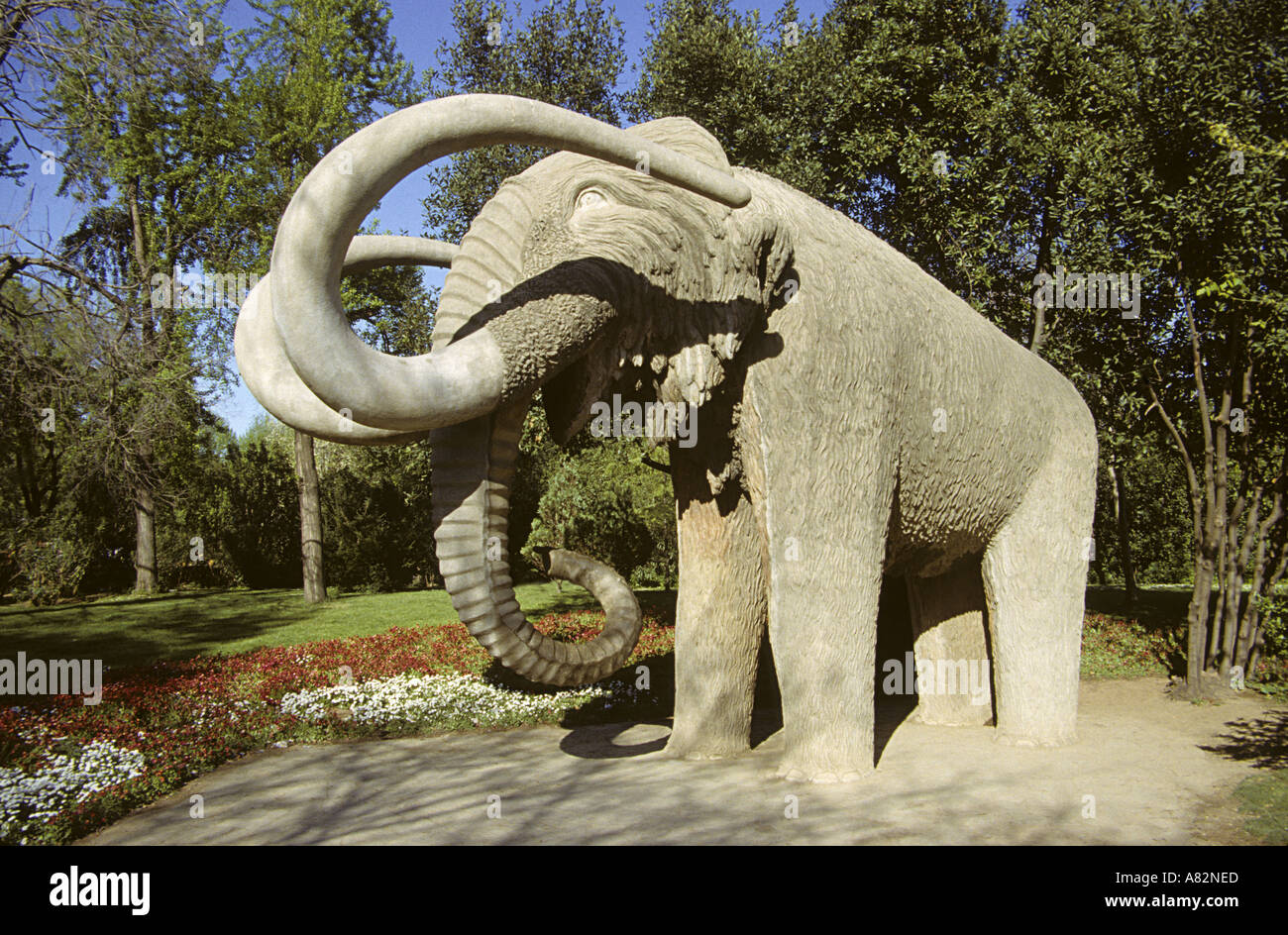 Mammut Bildhauerei an der Ciutadella Park Barcelona Spanien Stockfoto