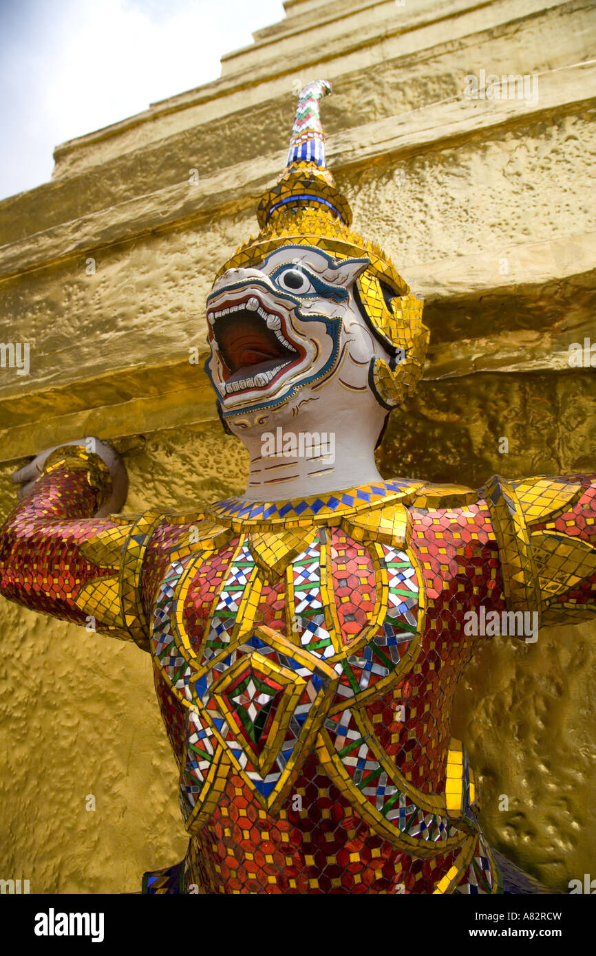 Wat Phra Kaeo & Grand Palace Bangkok Stockfoto