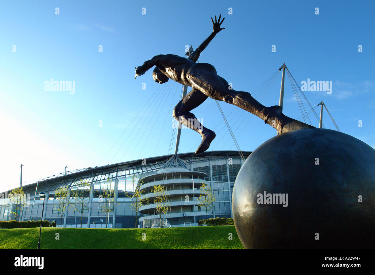 Sportstadt Manchester Fußball Eastlands Alan Turing Weg Ashton New Road Lancashire England UK Stockfoto