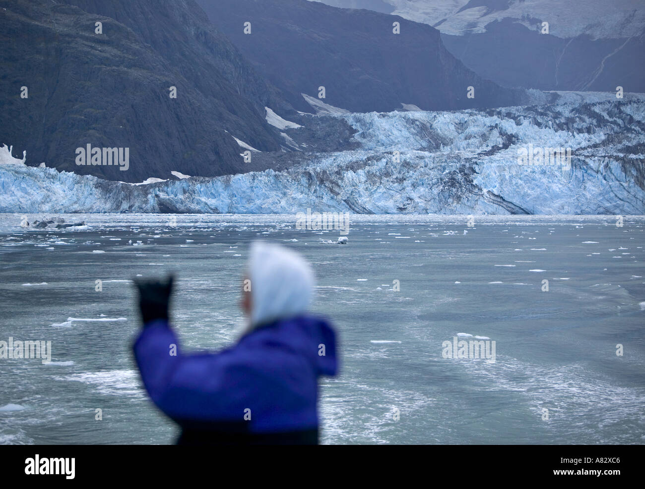 John Hopkins Gletscher, Glacier Bay NP, Alaska, USA Stockfoto