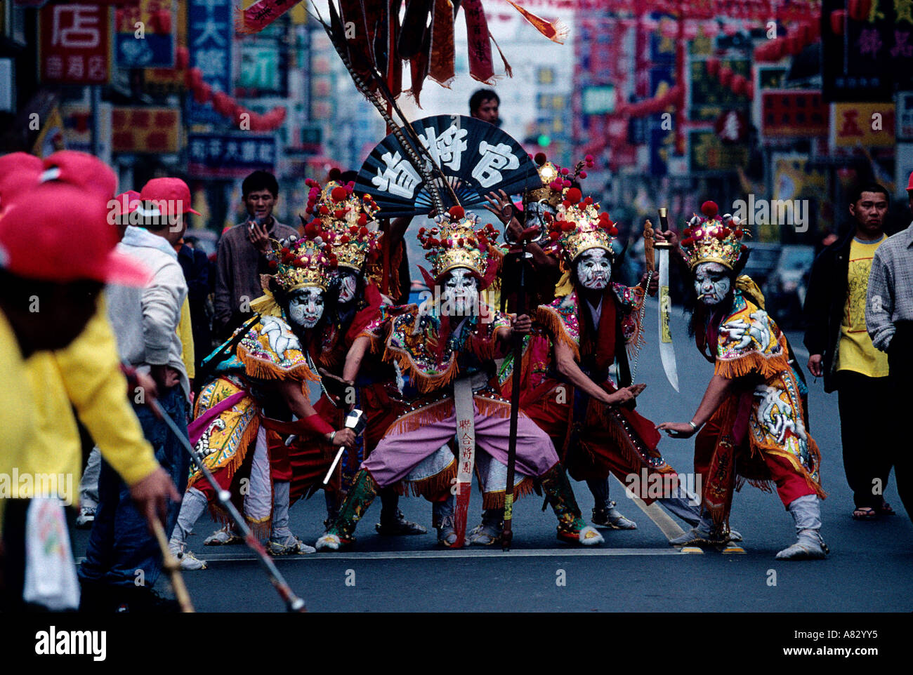 Taiwan, Lukang Stadt, Götter Festival Stockfoto