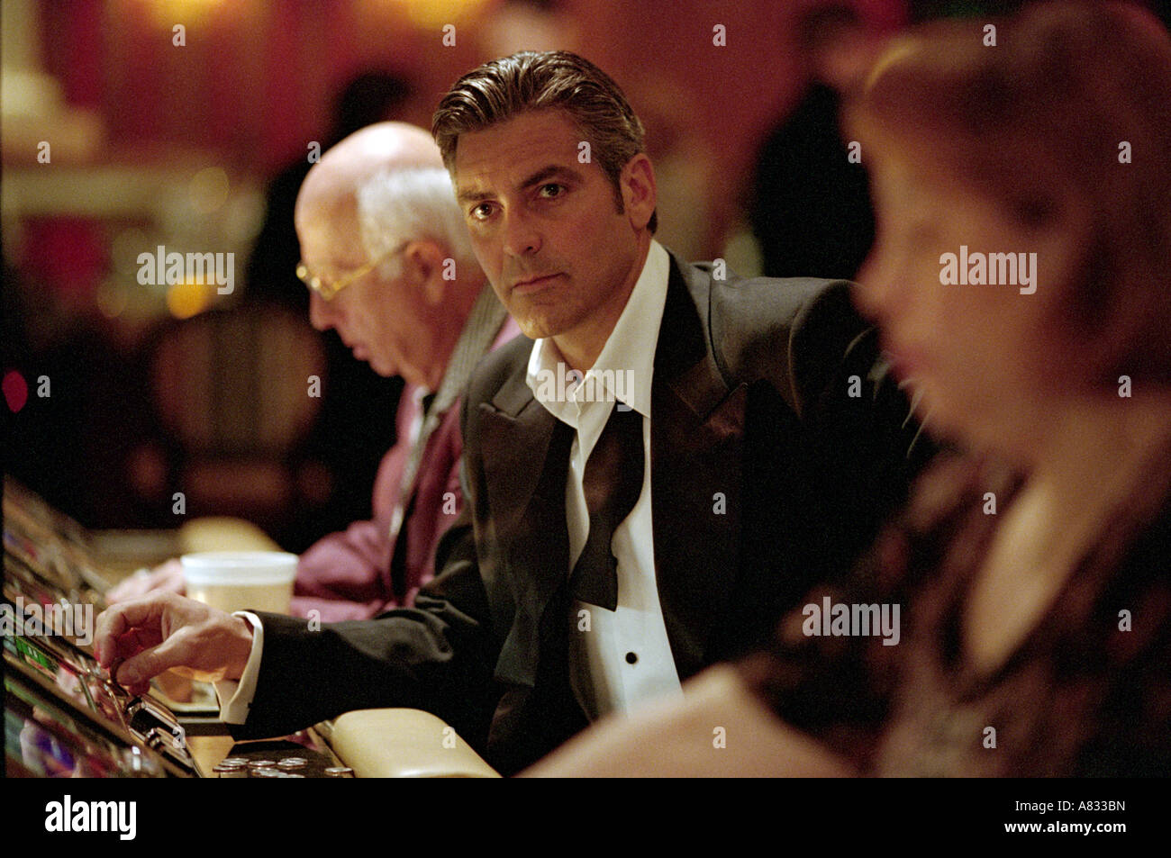 OCEANS 11 - George Clooney im Jahr 2001 Warner Film Stockfoto