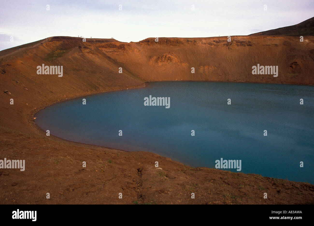 Kraters Viti Namaskard Island Nordeuropa Stockfoto