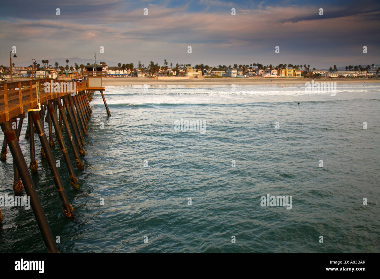 Imperial Beach Municipal Pier San Diego County Kalifornien Stockfoto