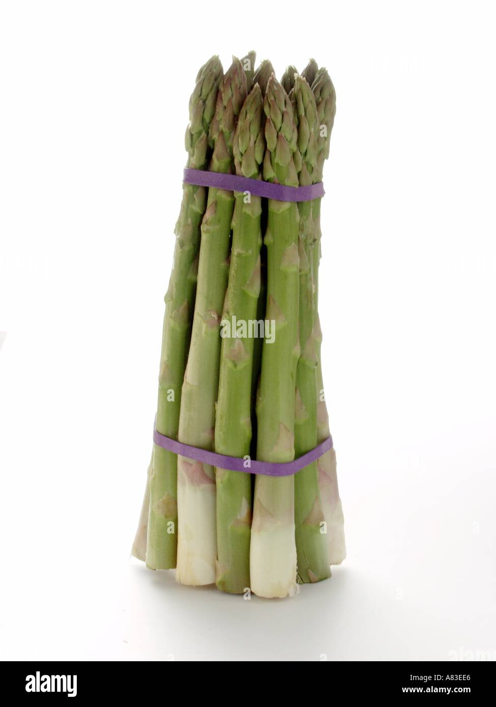 Ein Bündel von grünem Spargel Stockfoto