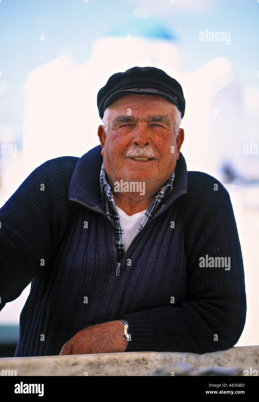 Greis, Mykonos, Griechenland Stockfoto