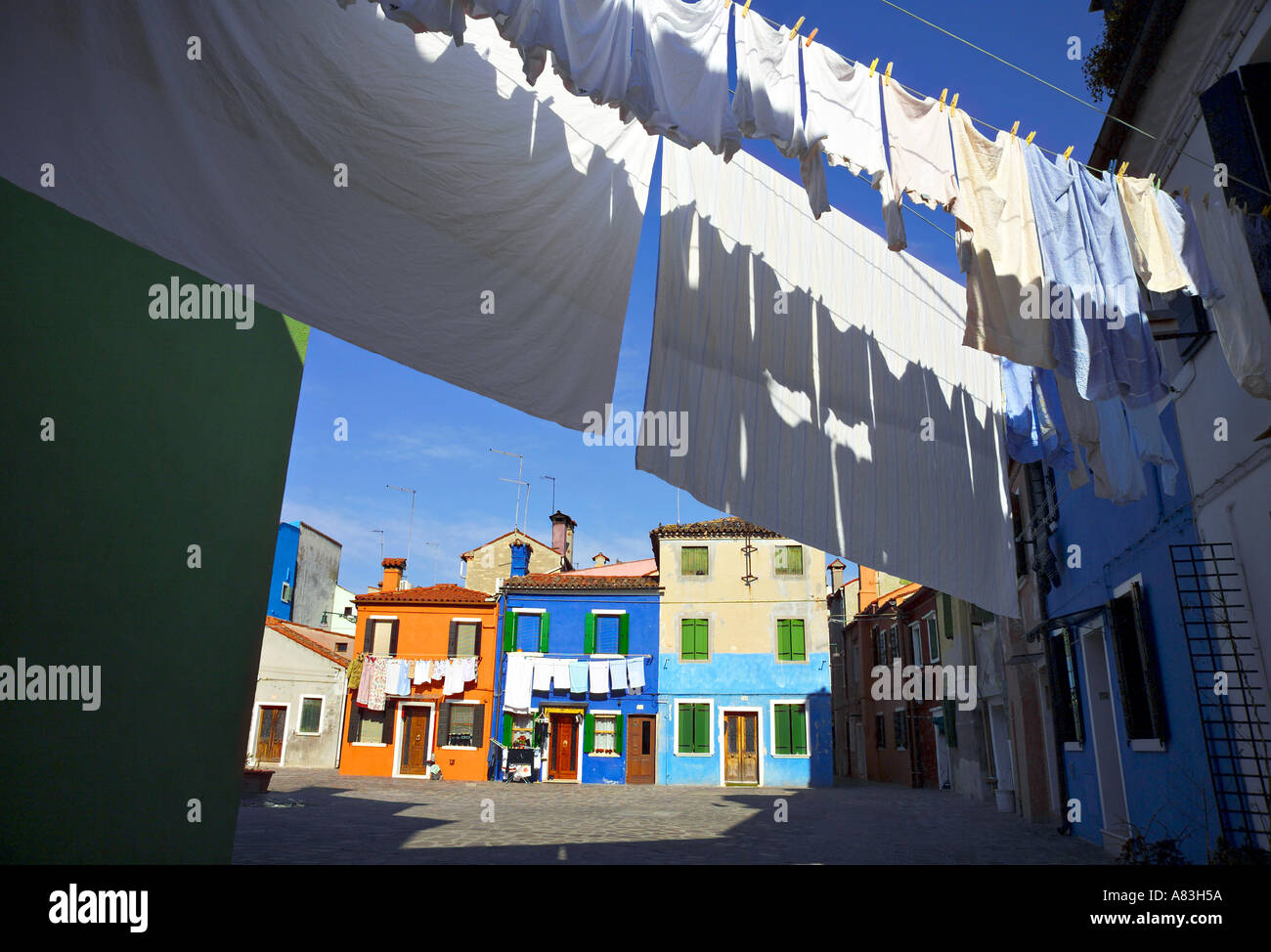 Burano, Venedig, Italien Stockfoto