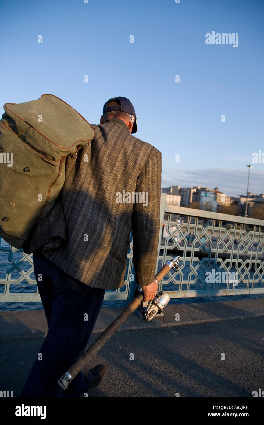 Galata-brücke, Istanbul Stockfoto