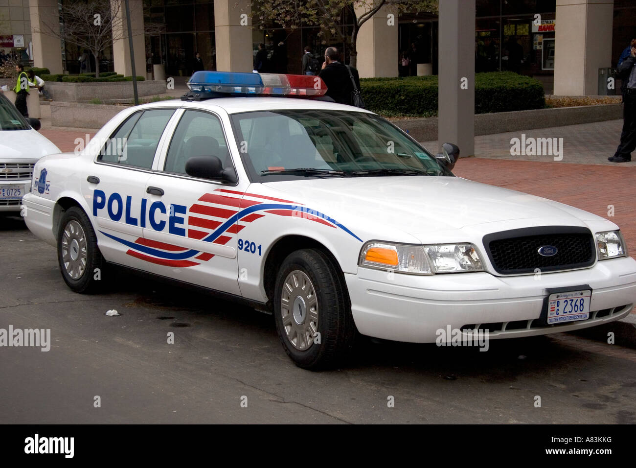 Polizei-Auto in Washington D C Stockfoto
