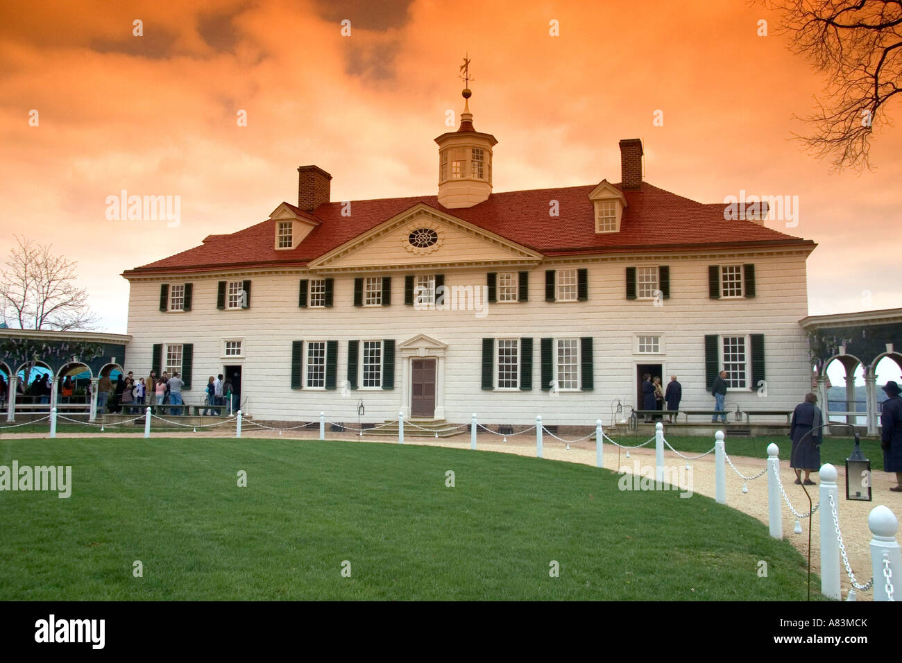 Mansion House Farm an George Washington Mount Vernon Virginia Stockfoto