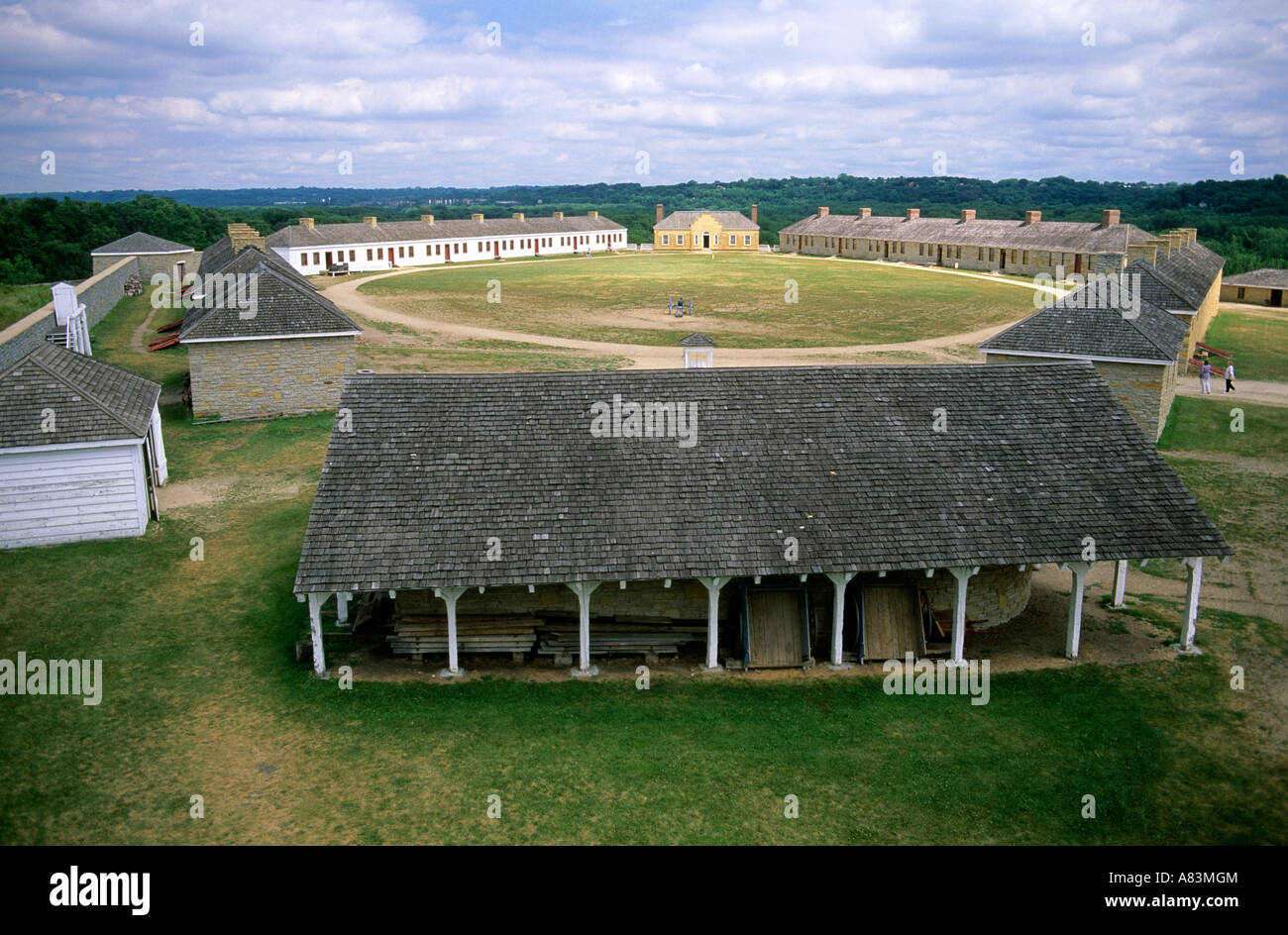 Fort Snelling an St. Paul Minnesota Stockfoto