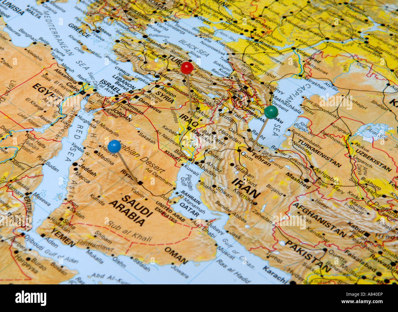 Irak-Iran-Nahost Stockfoto