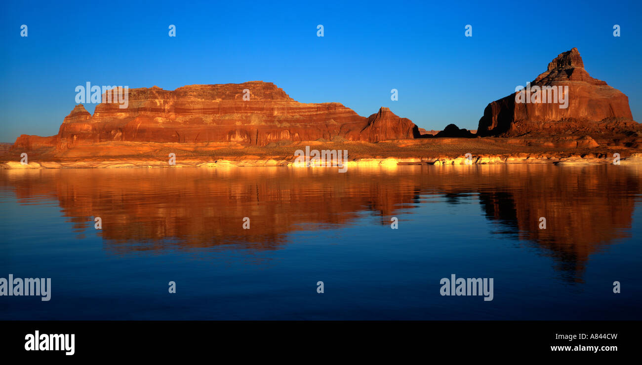 Dominguez Butte Padre Bay Lake Powell Utah USA Stockfoto