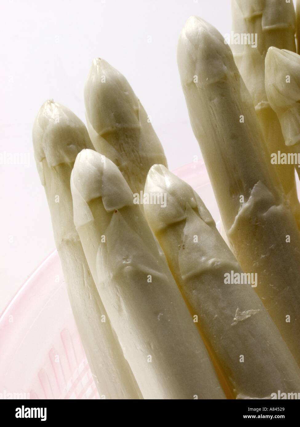 Weißer Spargel Stockfoto