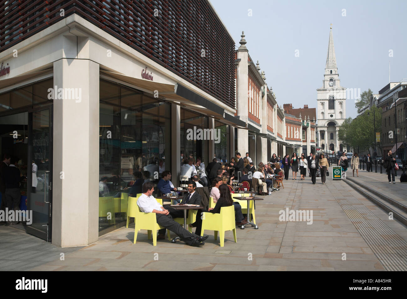 Des Bischofs Square, Spitalfields, East End, London E1, England Stockfoto