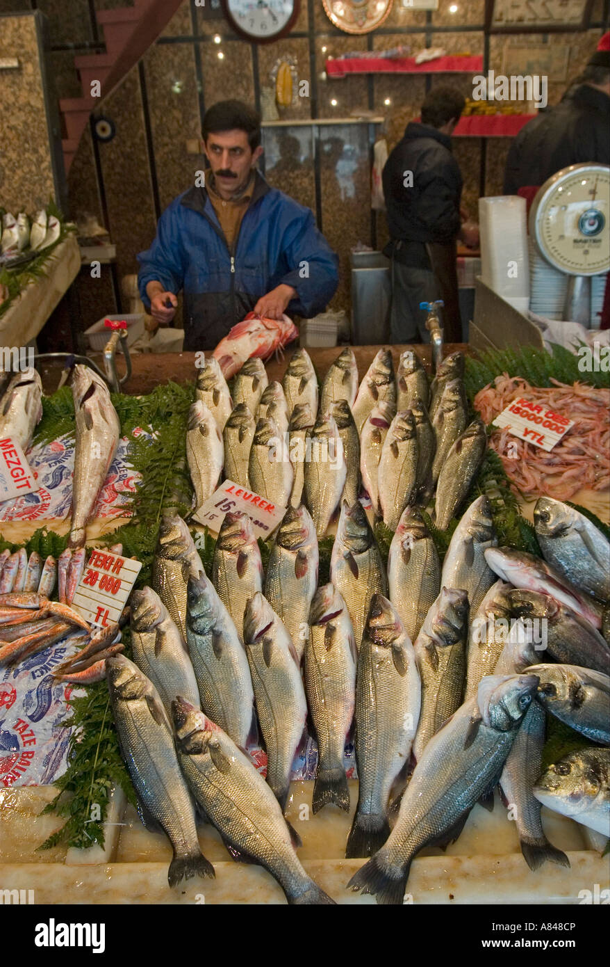 Die Fisch-Basar-Istanbul-Türkei Stockfoto