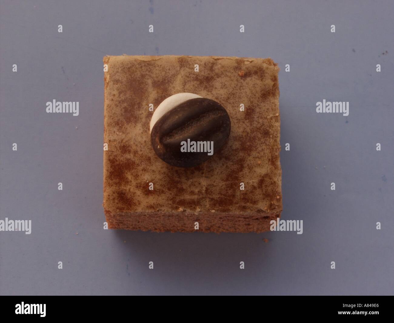 Lebkuchen-Platz mit Mokka-Bohne Stockfoto