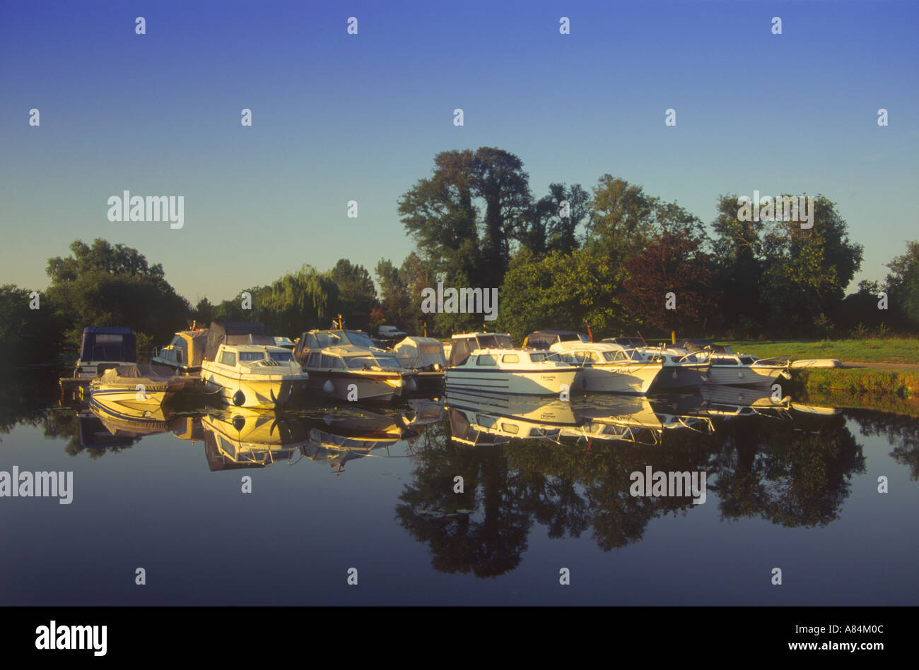 Boote in der Marina in St Neots in Cambridgeshire England UK Stockfoto