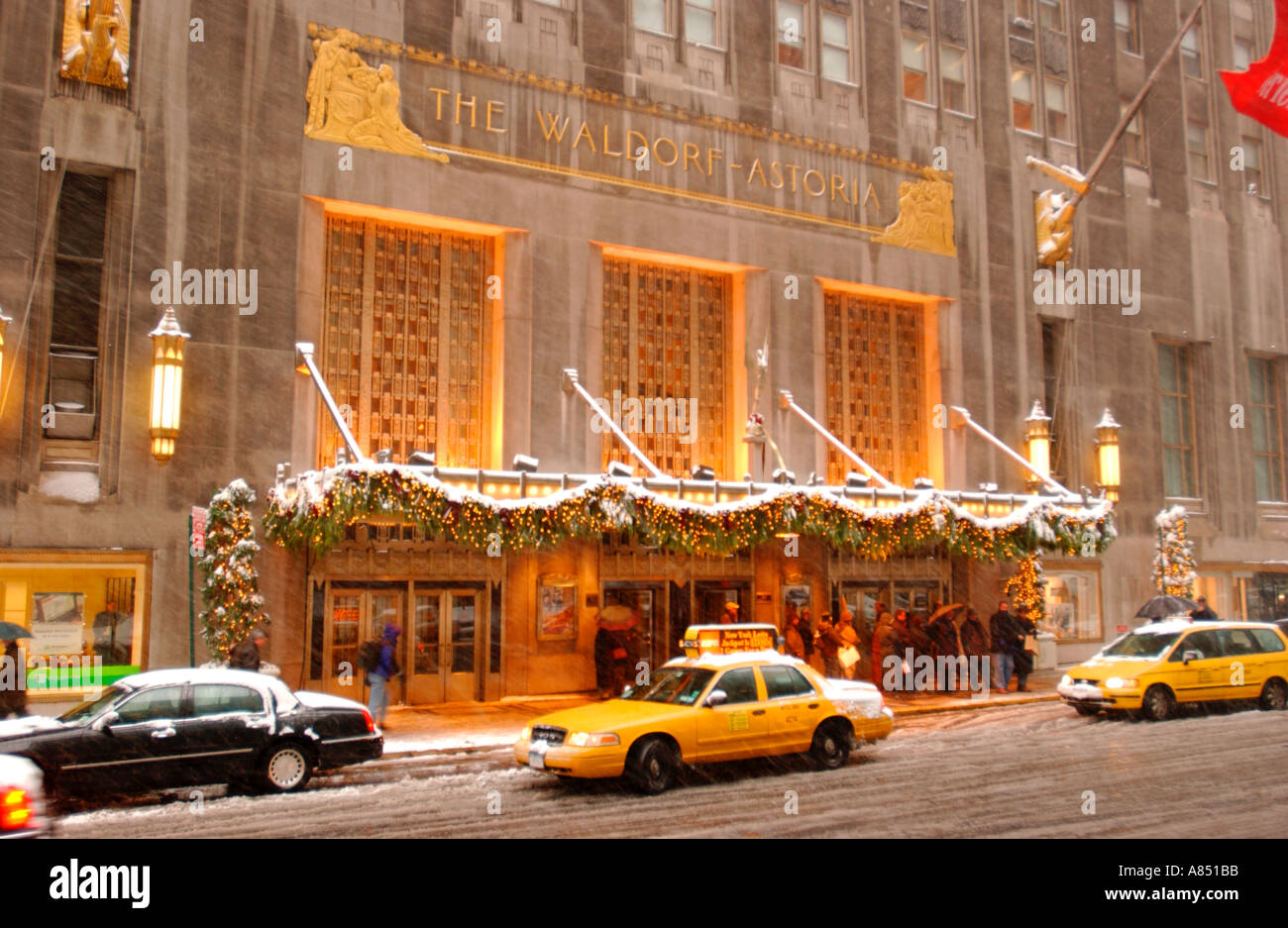 Waldorf Astoria Hotel, Park Avenue Stockfoto