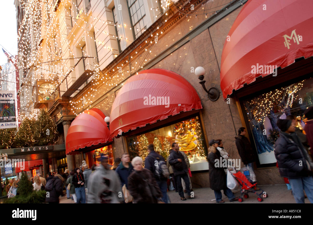 Macy's Store, Herald Square & Broadway Stockfoto