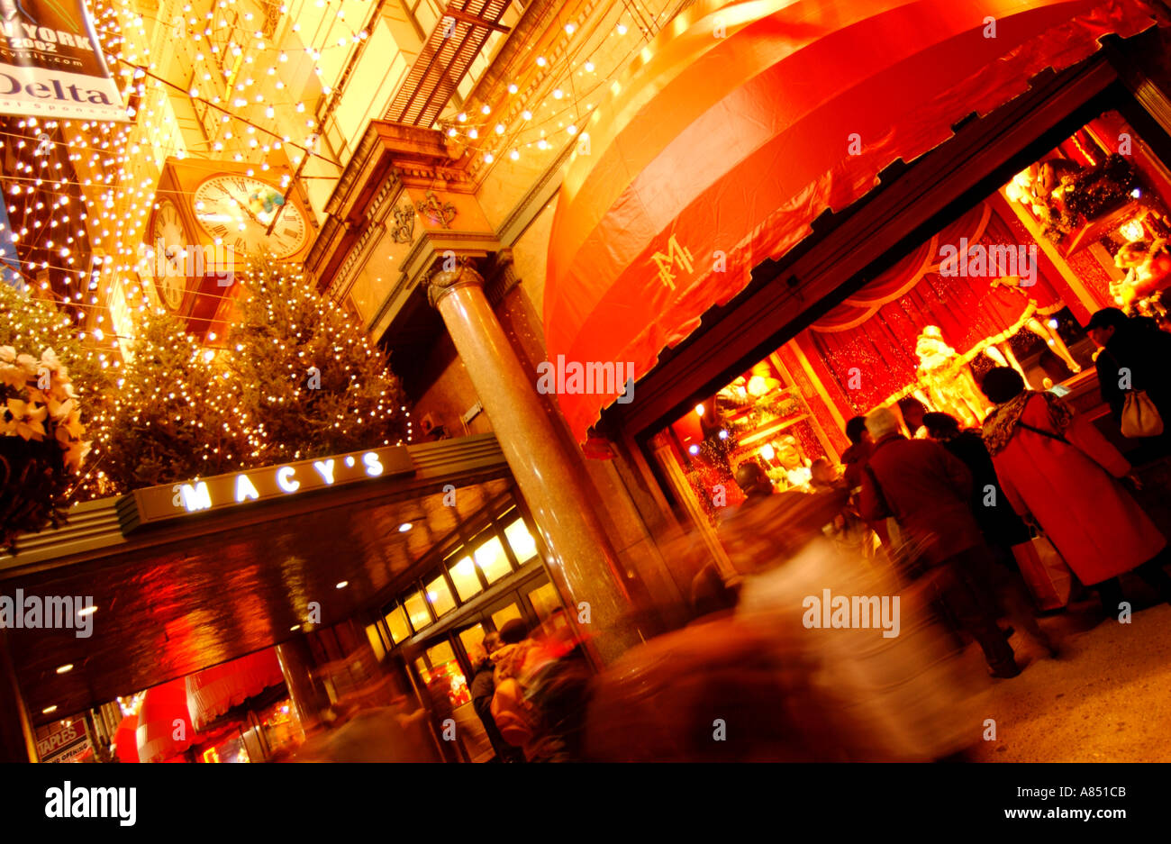 Macy's Store, Herald Square & Broadway Stockfoto