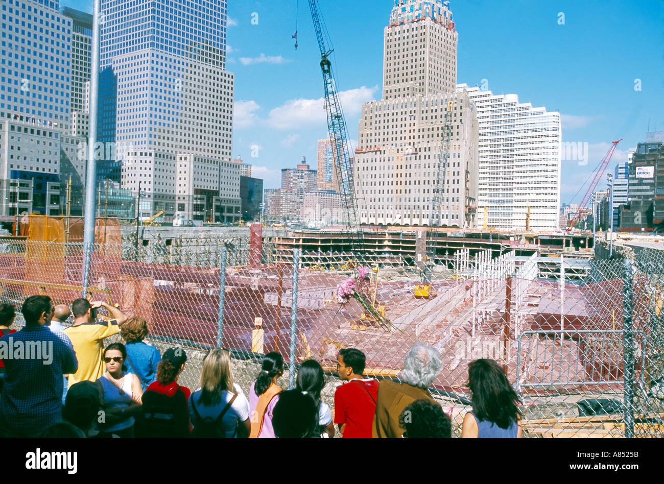 Erfolgte am Ground Zero Stockfoto