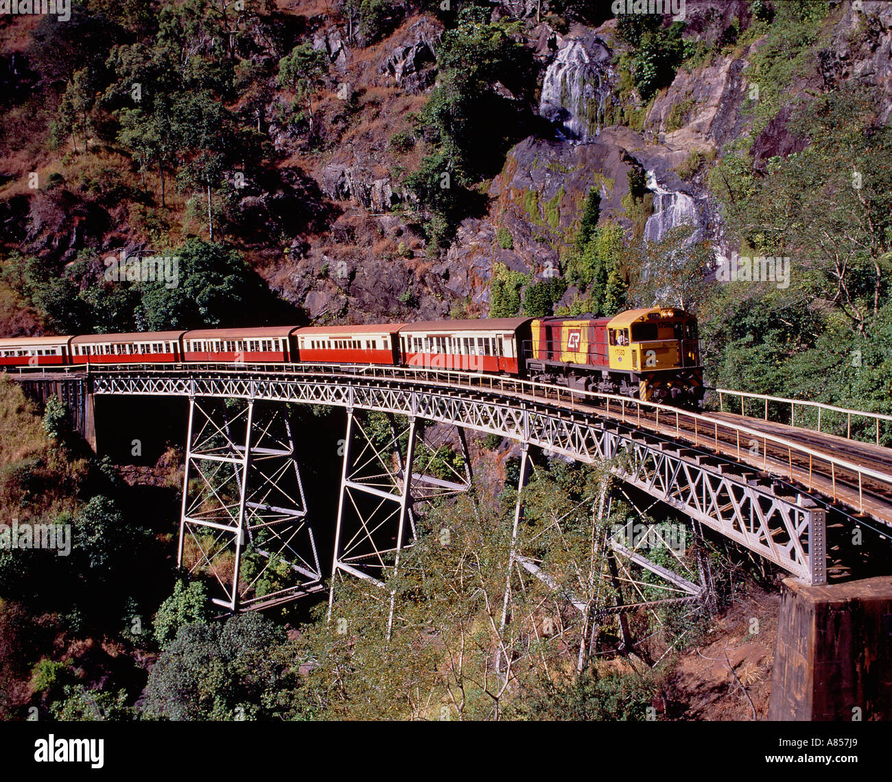 Australien Queensland Railway Kuranda in Cairns Zug Stockfoto