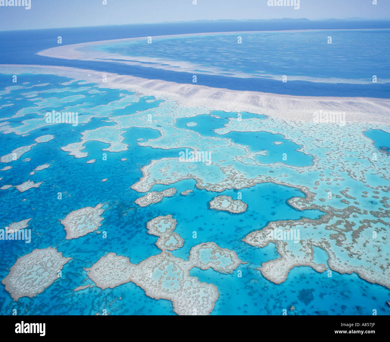 Great Barrier Reef. Luftaufnahme. Australien. Queensland. Stockfoto