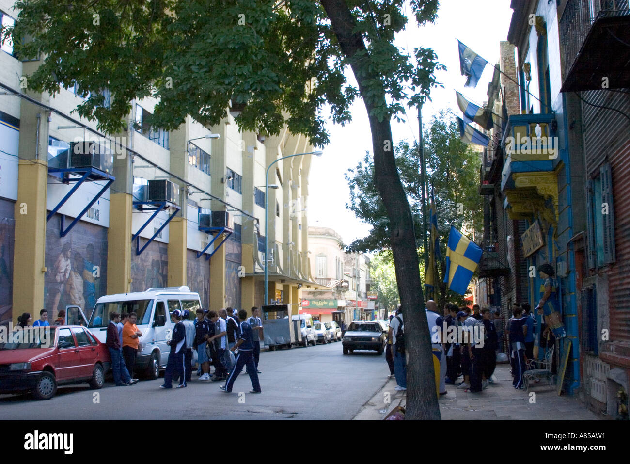 La Bombonera Stadion in la Boca, Buenos Aires, Argentinien Stockfoto
