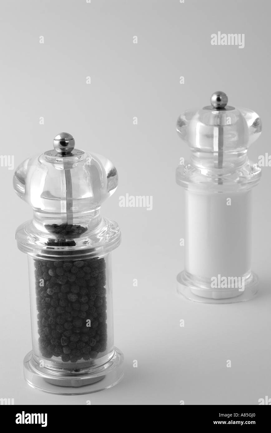 Salz und Pfeffer Menage Set Stockfoto