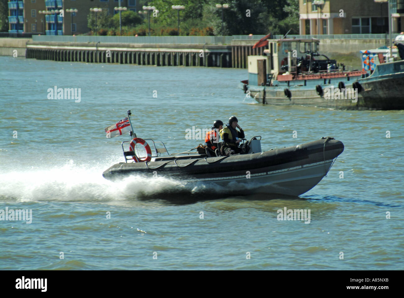 London River Thames-high-Speed-aufblasbare Speed-Boot Stockfoto