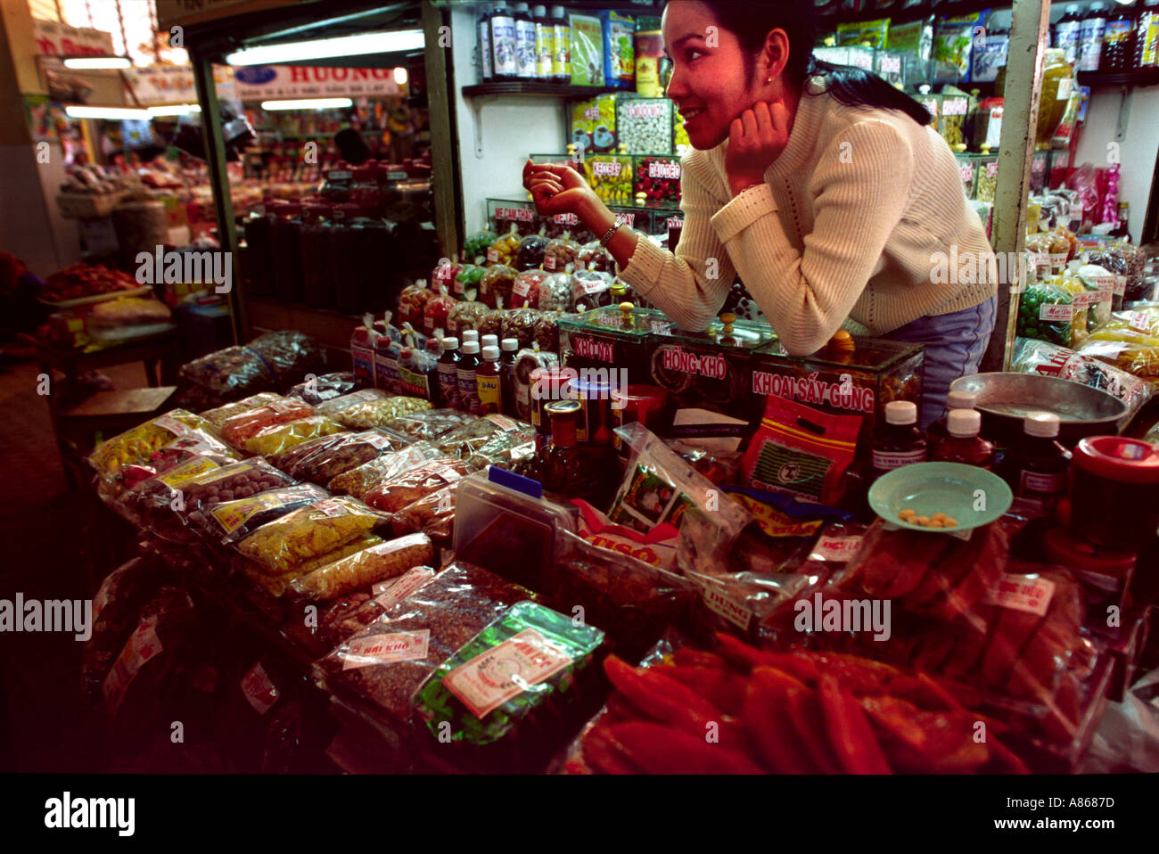 Delat Süßigkeiten Markt Stockfoto