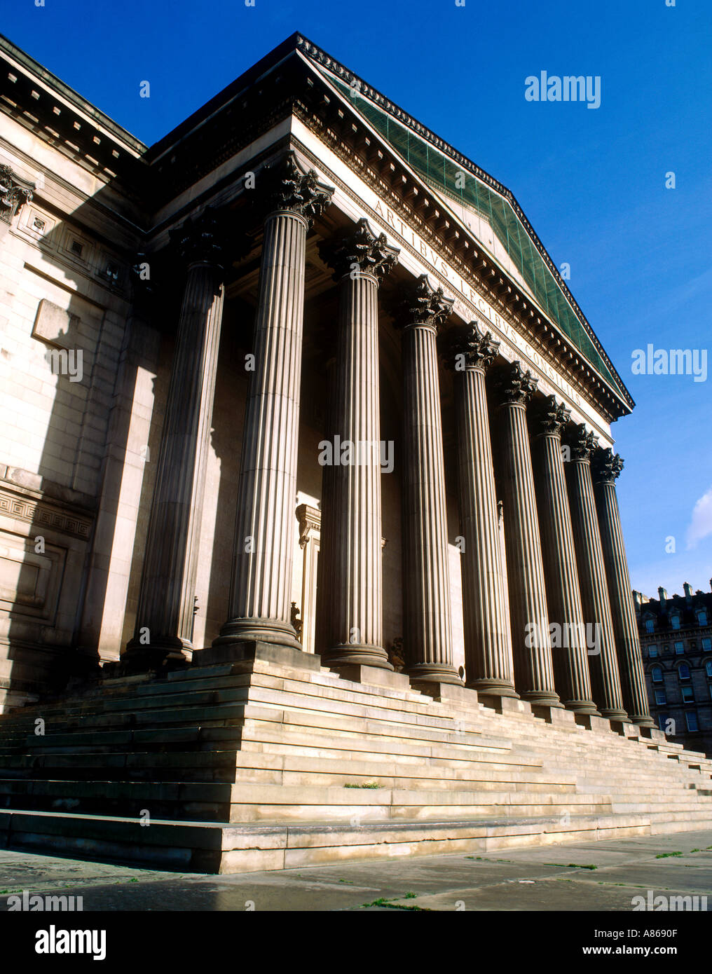 Saint Georges Hall, die von Charles Cockerell Liverpool England UK Stockfoto