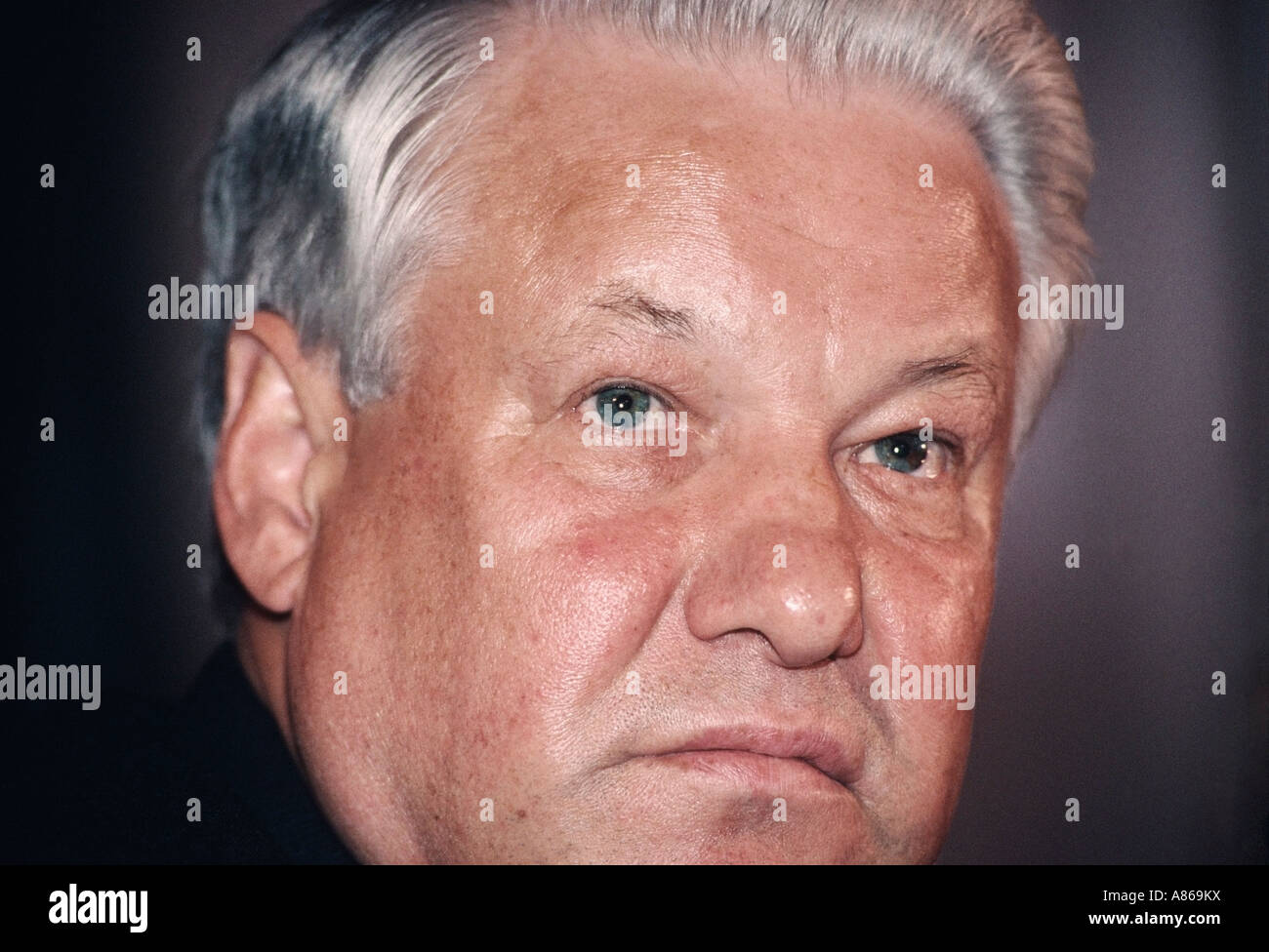 Boris Jelzin, Boris Nikolajewitsch Jelzin, Борис Ельцин (1931–2007) der erste demokratisch gewählte Präsident Russlands. Stockfoto
